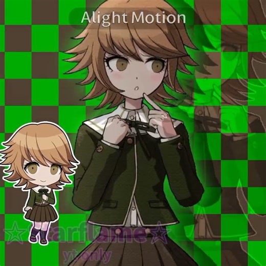 first time doin a sprite edit 😋 #danganronpa #tweening #animation #chihirofujisaki #fyp #trend #edit