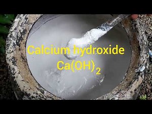How to make Calcium hydroxide from Calcium carbonate | Limestone making