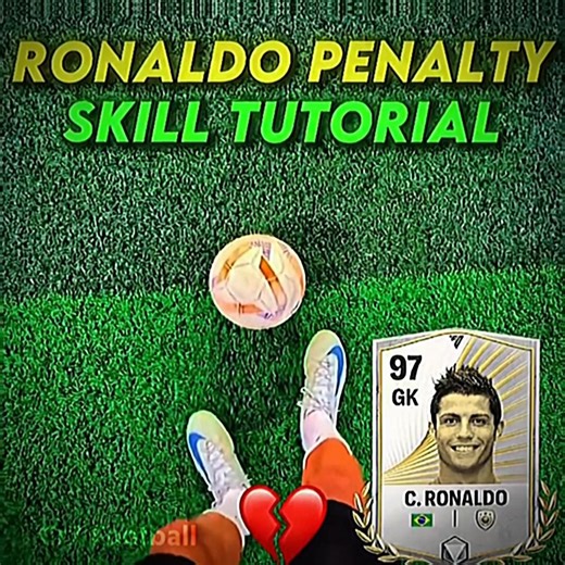 Ronaldo X Penalty Skills Tutorial ⚽🤯💥 #edit #fyp #cr7 #shorts #skills #trending #viralvideo