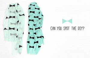 Make a Bow Tie Scarf