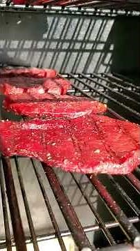 Making two kinds of smoked beef jerky on a Dyna-Glo offset vertical smoker.