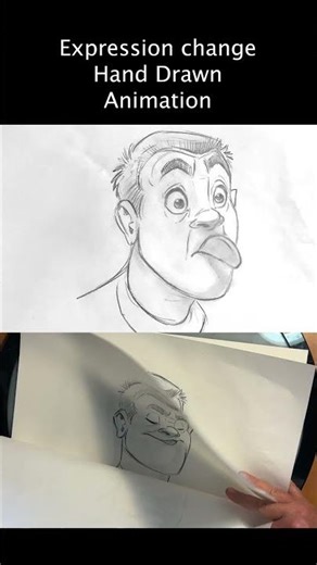 Animating an Expression Change on Paper