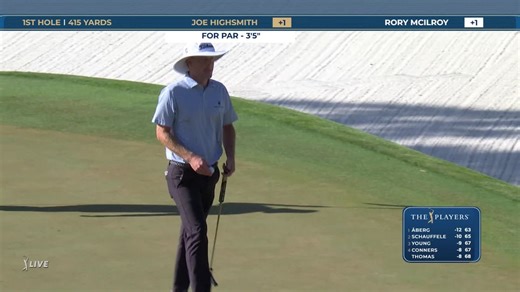 Joe Highsmith | Round 3 | 1st hole | Shot 4 | 2026 THE PLAYERS