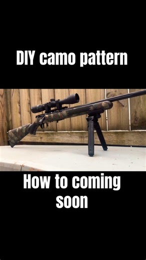 DIY rifle camo