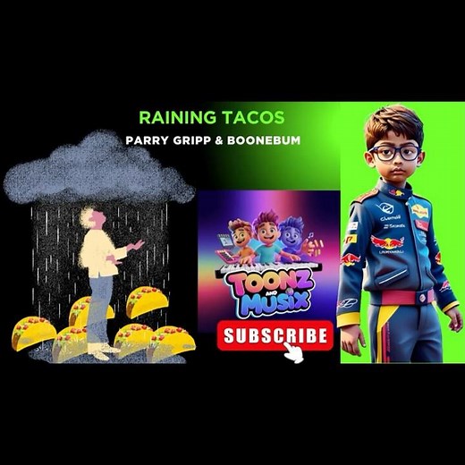 Raining Tacos - Parry Gripp & BooneBum (Lyrics) ‪@ToonzandMusix‬ #parrygripp #rainingtacos #tacos