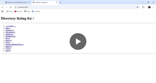 #python #filetransfer #httpserver #linuxworld #internshipproject #networking #codingpractice #learningbydoing #miniproject | asad bhati