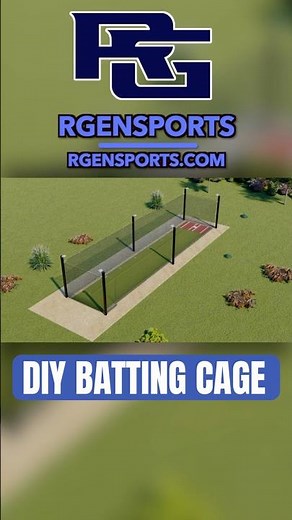 Our DIY Batting Cage Kits come in 3 sizes to fit your space and your grind #baseball