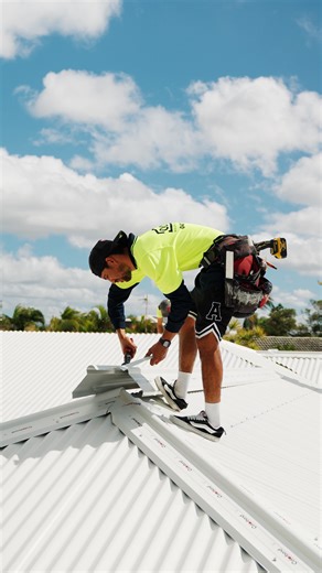 Roofing Gold Coast on Instagram: "Recent tile to tin roof restoration at our elanora job, running against the rain on this one but as always we get it done same day"