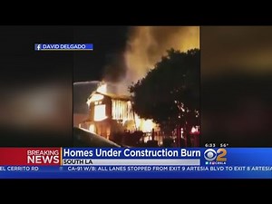 Fire Tears Through Under-Construction Homes In South LA