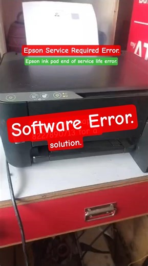 How to reset Epson l3210 printer #shorts