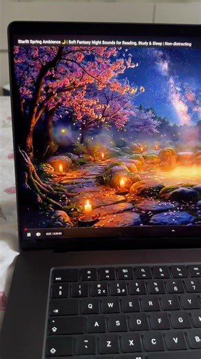 Starlit Spring Ambience | Nature Sounds | ACOTAR vibes #booktok #cozyambience #naturesounds