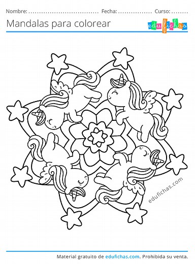 Mandalas para Colorear. Descargar Mandalas para Niños en PDF