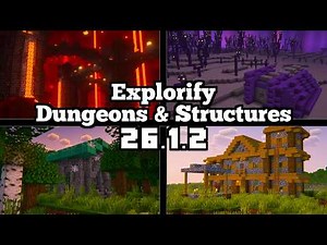 *NEW* Explorify Dungeons & Structures Mod Update - Minecraft 26.1.2 (Mod Showcase)