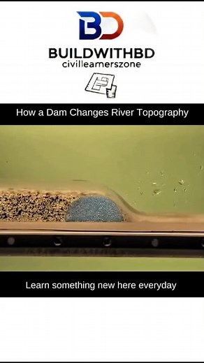 Day-10/100 These how Dam changes river topography #topographicsurvey #viralvideo #explore #trending