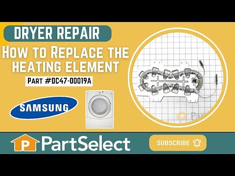 Samsung Dryer Repair - How to Replace the Heating Element (Samsung Part # DC47-00019A)