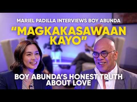 Mariel Padilla Interviews Boy Abunda | "Magkakasawaan Kayo" | Boy Abunda's Honest Truth About Love