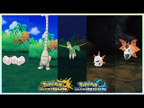 Pokemon UltraSun & UltraMoon - Exeggcute,Alolan Exeggutor,Tropius,Larvesta & Volcarona Locations