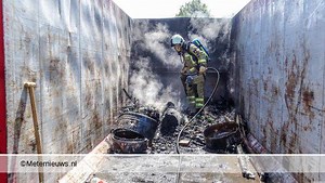 Weer brandde een container op een TT camping in Assen(Video) |