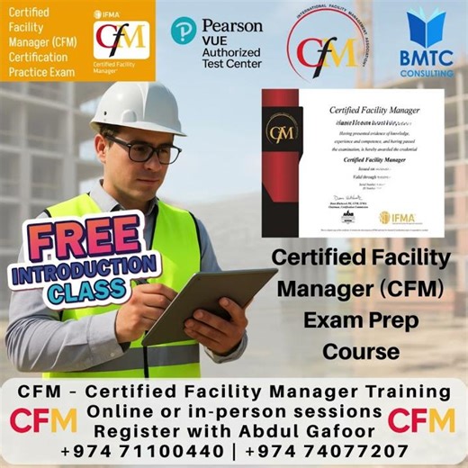 FREE CFM Introduction Class 2026 | Certified Facility Management Training | BMTC Consulting Qatar