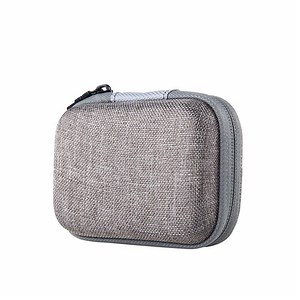 Custom Gray Waterproof Portable Hard Shell Travel Carrying Protective EVA Portable Earphone Storage Case