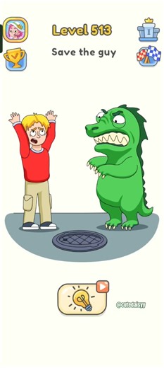 DOP 5: Delete One Part Level 513 Complete ✅ #dop5 (Save the guy)