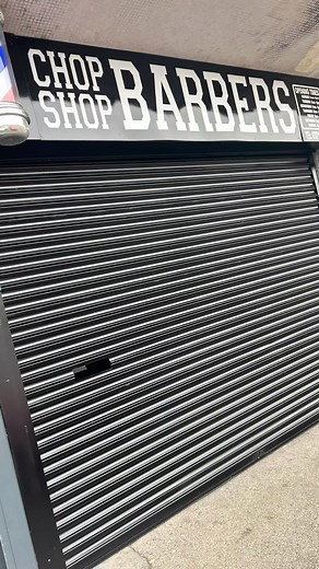 Shout out to paul, at upvc window sprayers, a customer of ours for spraying up our shutters, door and windows on a sunday!! What you guys think? Hit them up for any spray work…. @ https://www.facebook.com/upvcwindowsprayers | Chop Shop Barbers