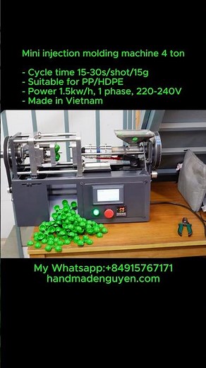 The 4 ton mini injection molding machine DIY at home #moulding #injectionmoldingmachine