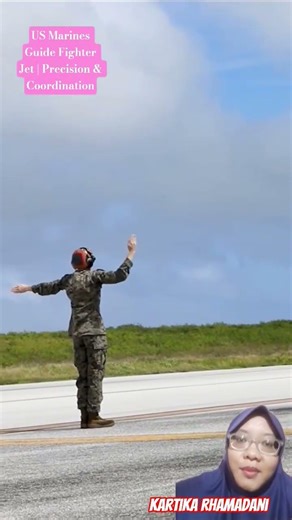 US Marines Guide Fighter Jet | Precision & Coordination #usmarines #fighterjet #military #aviation