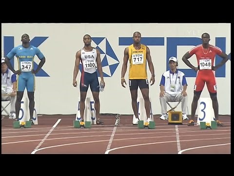 Men's 100m final - Osaka 2007 - 50 fps