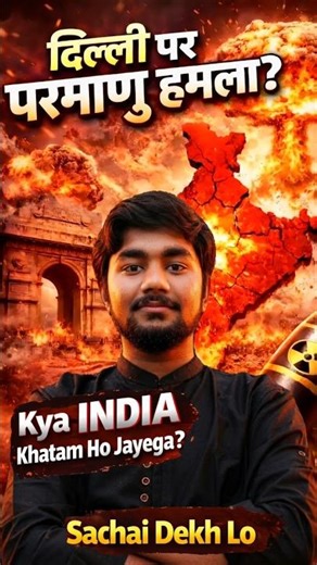 Agar Delhi par nuclear attack ho jaye... to kya Bharat khatam ho jayega?#viral #facts #shorts