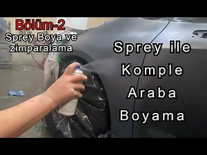 Everything about Complete Car Painting with spray paint. Part-2 paint and sandpaper
