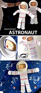 ASTRONAUT – PAPER PLATE CRAFT