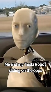 Me and my Tesla Robot Sliding On The Opps 😈🤖 #reko_osofunny @teslamotors #tesla #teslarobot | Reko Osofunny