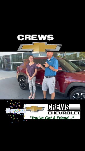 Congratulations to Kim on her purchase of a Brand New Chevy Trailblazer Thank you for being a loyal customer for Crews Chevrolet! #trailblazer #chevrolet #chevy #chevrolettrailblazer #chevytrailblazer #chevytrax #chevroletspark #chevrolettrax #chevroletsail #chevyspark #sail #chevymalibu #chevroletmalibu #chevroletmakati #trail #findnewroads #chevysuburban #chevycolorado #spark #corvette #chevrolettahoe #chevroletcolorado #chevroletcorvette #suburban #malibu #trax #chevysail #chevroletsuburban #