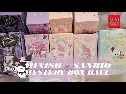 🔮 MINISO x SANRIO Mystery Box Haul | Miniso Canada