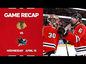 Blackhawks vs. Sharks Game Highlights | 4.15.26