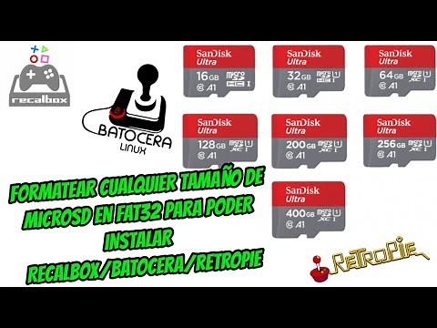 [TUTORIAL]Formatear CUALQUIER micro sd a Fat32 para instalar🔧 Recalbox/Batocera/Retropie (2019)