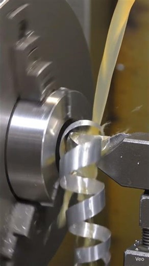 Watch This Perfect Chip Control! #lathe #shorts
