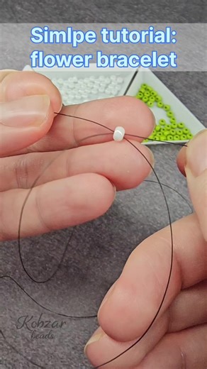 Beginner Flower Bracelet Beading Tutorial