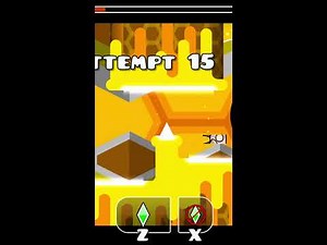 First day of playing b (geometry dash)