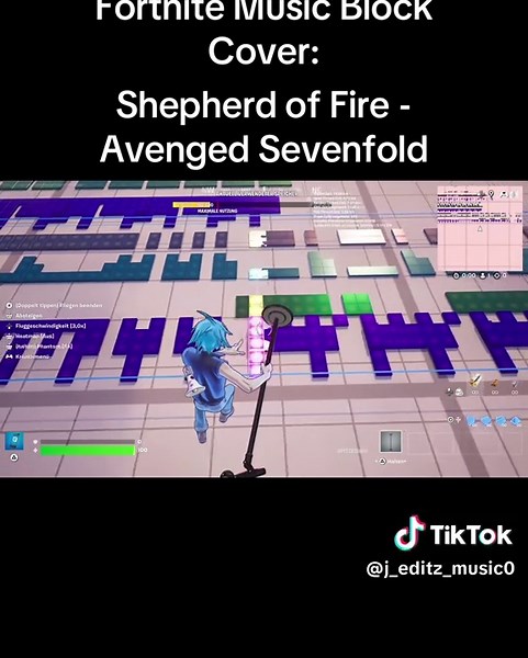 Shepherd of Fire by Avenged Sevenfold in Fortnite Music Block