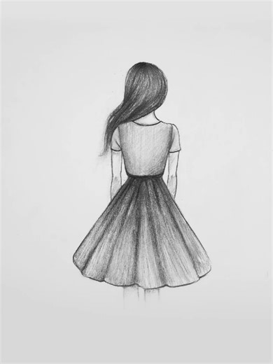 Step-by-Step Guide to Drawing a Girl from the Back