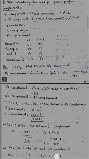 data types and complements in COA | data types| complements | #shorts #ytshorts #edit