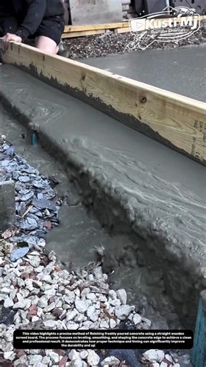 Perfect Edge Concrete Finishing Technique | Smooth Surface Screeding Like a Pro.