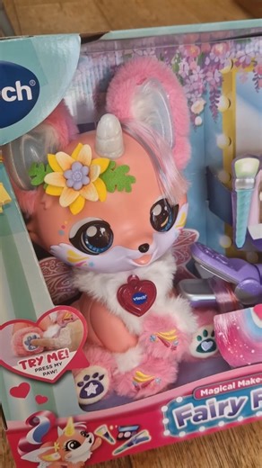 Fairy magic meets makeover fun – in one magical fox! The VTech Magical Make-Up Fairy Fox brings fantasy play to life! With light-up wings, interactive make-up play and enchanting sounds, kids can explore creativity and imagination while enjoying a touch of fairy magic. It’s the perfect mix of role-play fun and interactive learning – guaranteed to make playtime sparkle. 🌈 #ToyTok #ImaginativePlay #ParentTok #KidsToys #VTech #vtechtoys | VTech Toys UK