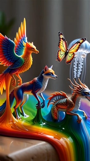 “Surreal ASMR Art Magic ✨ Ultra-Realistic Creature Transformation | 8K Cinematic Shorts”