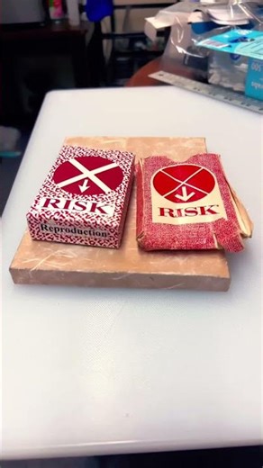 Risk! 1963 board game, rebuilt parts completed! #DIY #conservation #boardgame #gamenight