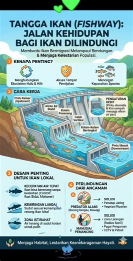 Fish Ladder tangga kehidupan ikan yang terdampak proyek bendungan PLTA 💚✅❤️🇲🇨