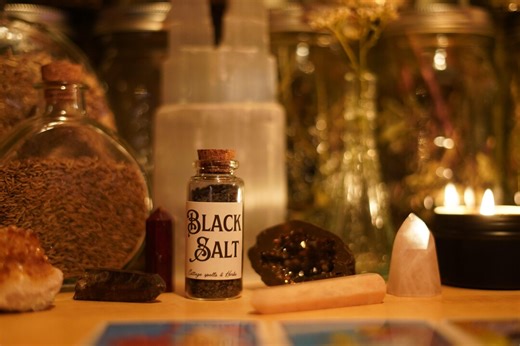 Banishment Salt | Remove Evil | Protection Salt | Spell Bottle | Protection Spell | Energy Cleansing | Pagan Salt | Black Salt|ritual Salt| - Etsy