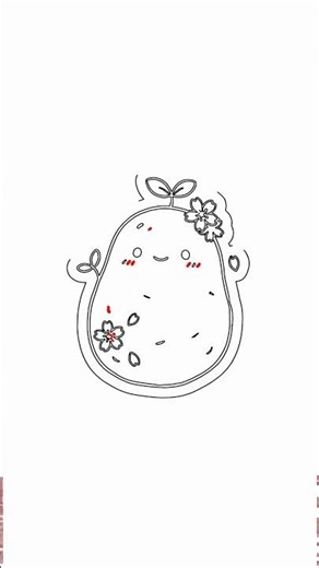 Easy Kawaii Potato Drawing: Step-by-Step for Beginners!